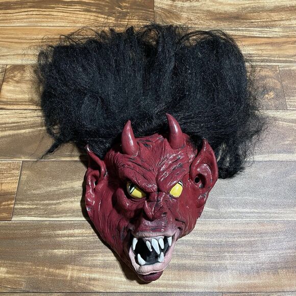 PMG Halloween Mask Devil 2006 The Paper Magic Group Scary Evil Costume Rare! - Picture 2 of 14